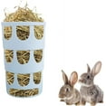 thumbnail image 2 of 1 pac Comedero de Hierba, Comedero de Heno, Comedero de Heno para Conejos, Dispensadores de Alimentos de Tazón de Plástico Poroso Colgable, para Conejillos de Indias, Chinchillas, Conejos, Azul, 2 of 5