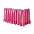 thumbnail image 2 of Gingham Desk Skirt, Teacher Desk Skirt, 72.05 x 29.92 in Ruffled Checkered Table Skirt with Hook-and-Loop Fasteners for Classroom, Wedding, Party & Display Table, 1 Pc, 2 of 6