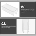 thumbnail image 3 of OATIPHO 10Pcs Clear Price Tag Holders Anti Skid Label Stands for Store Shelf Sign Display and Advertising, 3 of 6