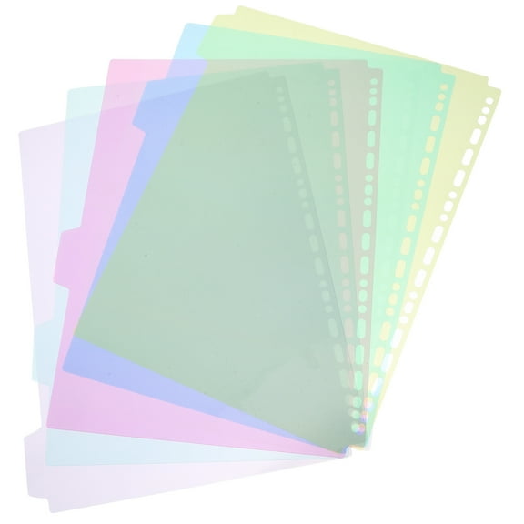Worgeous 6 PCS Folder Research Material Dividers Multipurpose