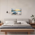 thumbnail image 4 of ZHONGYUTONG Sea Turtle Canvas Wall Art Turtle Bathroom Wall Decor Coastal Beach Pictures Ocean Animal Artwork Lighthouse Painting for Home Decor Framed (16.00" x 24.00"), 4 of 5