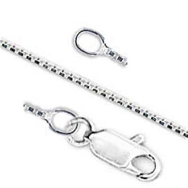 Chaîne en Argent Sterling 925 Haute Polissage de 18 Po Sans Pierre