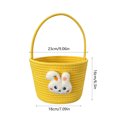 thumbnail image 6 of Easter Baskets for Kids,Plush Easter Bunny Gift Basket,Cute Bunny Egg Hunt Basket Bags with Bunny Ears,Cotton Woven Egg Hunts Basket for Girls & Boys, Easter Gifts Storage Perfect for Toddlers, 6 of 6