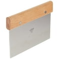 thumbnail image 1 of Winco Stainless Steel Dough Scraper with Wood Handle, 1 of 4