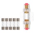 thumbnail image 1 of Miangastore 4/8 Gauge AWG In-Line AGU Fuse Holder with 5pcs 60 Amp Fuse, 1 of 9