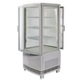 thumbnail image 2 of Winco CRD-1 White Countertop Refrigerated Beverage Display, 110-120V, 230W, 2.7A, Dual Curved DRS, 2 of 4