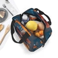 thumbnail image 4 of Lsque Modern Style Pumpkin Witch Pattern Lunch Bag Women/Men Insulated Lunch Box,Small Leakproof Cooler Food Lunch Containers Reusable High Capacity Lunch Tote Bags, 4 of 6