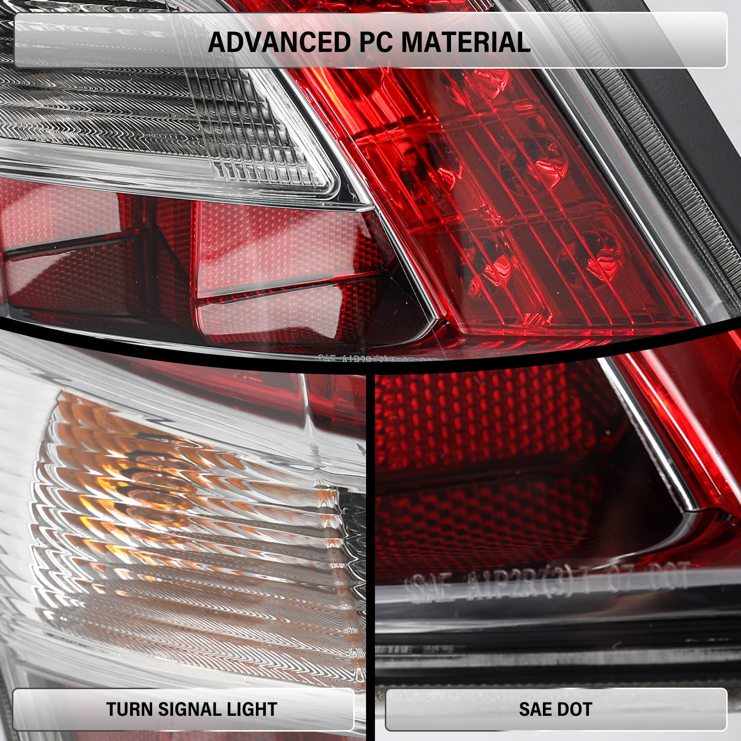 For 2012-2014 Nissan Maxima Left Driver Side Rear Outer Tail Light Lamp w/Bulbs