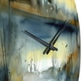 thumbnail image 3 of Designart "Illustration of a Summer Lake Landscape I" Landscapes Oversized Wall Clock, 3 of 5