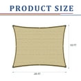 thumbnail image 5 of Garden Sunblock Shade Cloth, 10 x 20 FT Durable Edge Shade Cloth with Grommets UV Resistant Garden Shade Net for Plants, Greenhouse, Vegetables and Patio,Beige, 5 of 9