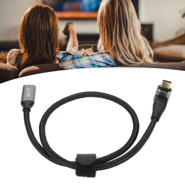 Cable USB C 3,1 Macho Hembra PD100W Carga Rápida 10Gbps 4K A 60Hz Cable De Carga Consolas De Juegos Steam Deck