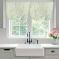 thumbnail image 4 of Sage Green Branches Balloon Curtains for Living Room/French Door, Vintage Art Farmhouse Tie Up Curtains 63 Inch Length Energy Saving Kitchen Curtains Shades for Windows 42"x63", 4 of 8