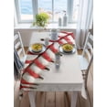 thumbnail image 3 of Baseball Rectangle Tablecloth, Red White Texture Sports Ball Minimalist Waterproof & StainResistant Tablecloth, Washable Oil-proof Table Cover for Dining/Party/Wedding/Camping/Buffet 60x102 In, 3 of 9