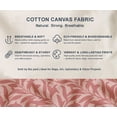 thumbnail image 5 of Printed Cotton Canvas Fabric by Soimoi | Leaves Design - Pink | 56 Inch Wide | Sold by 10 Yard | Heavy Duty Craft & Upholstery Fabric, 5 of 7