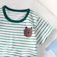 thumbnail image 3 of KPOPLK Toddler Baby Boy Summer Clothes Fashion Print Short Sleeve T-Shirt Tee Tops Casual Infant Tee(6-12 Months,Dark Green), 3 of 4
