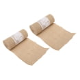 thumbnail image 4 of ANGGREK Burlap Lace Ribbon,2Pcs Burlap Lace Ribbon 2.4m Length Soft Durable Random Cutting Simple Elegant DIY Table Decoration,Vintage Burlap Ribbon, 4 of 8