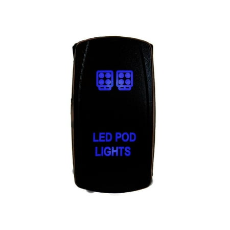 POD LIGHT SWITCH OZ-USA? BLUE LEDLaser Rocker UTV TRUCK POLARIS RZR XP 900 800 DASH tj