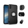 thumbnail image 3 of iPhone X Case Ring Holder Kickstand Function 360 Degree Rotating Ring Holder Grip Case TPU, 3 of 15