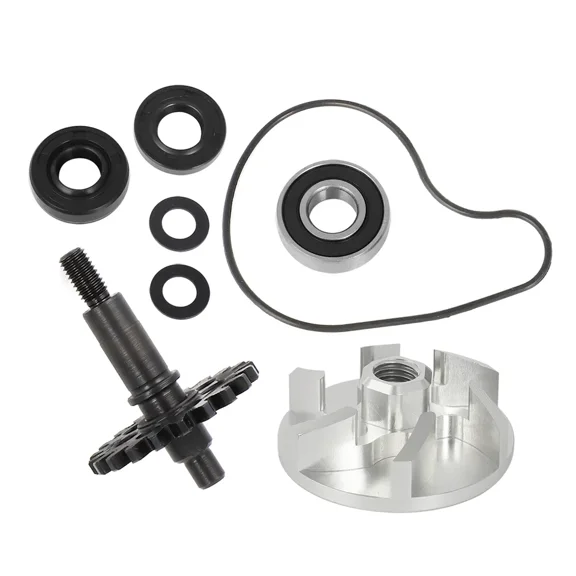 Yamaha YZ250F WR250F Water Pump Repair Kit with Shaft, Seal, Gear and Impeller - Replaces OEM 5XC-12459-00-00