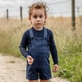 thumbnail image 4 of Ropa a juego de la colección de sabbos a cuadros azules para niños y niñas, trajes a cuadros para bebés, Blazer, falda, pelele, pantalones, vacaciones, nuevo, 4 of 4