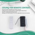 thumbnail image 5 of 3X Kit de Control Remoto Universal para Ventilador de Techo, 40 W, Función de Sincronización de 6 Velocidades, Control Remoto de Repuesto para Ventiladores y Luces de Techo de CC, 5 of 5