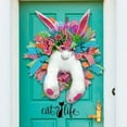 thumbnail image 3 of Easter Door Wreath with Bunny Butt Ears Decorations Easter Rabbit Garland for Front Door Decoration, 3 of 6