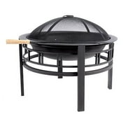 Terra Verde Steel Stratford Fire Bowl with Screen, 26" dia.