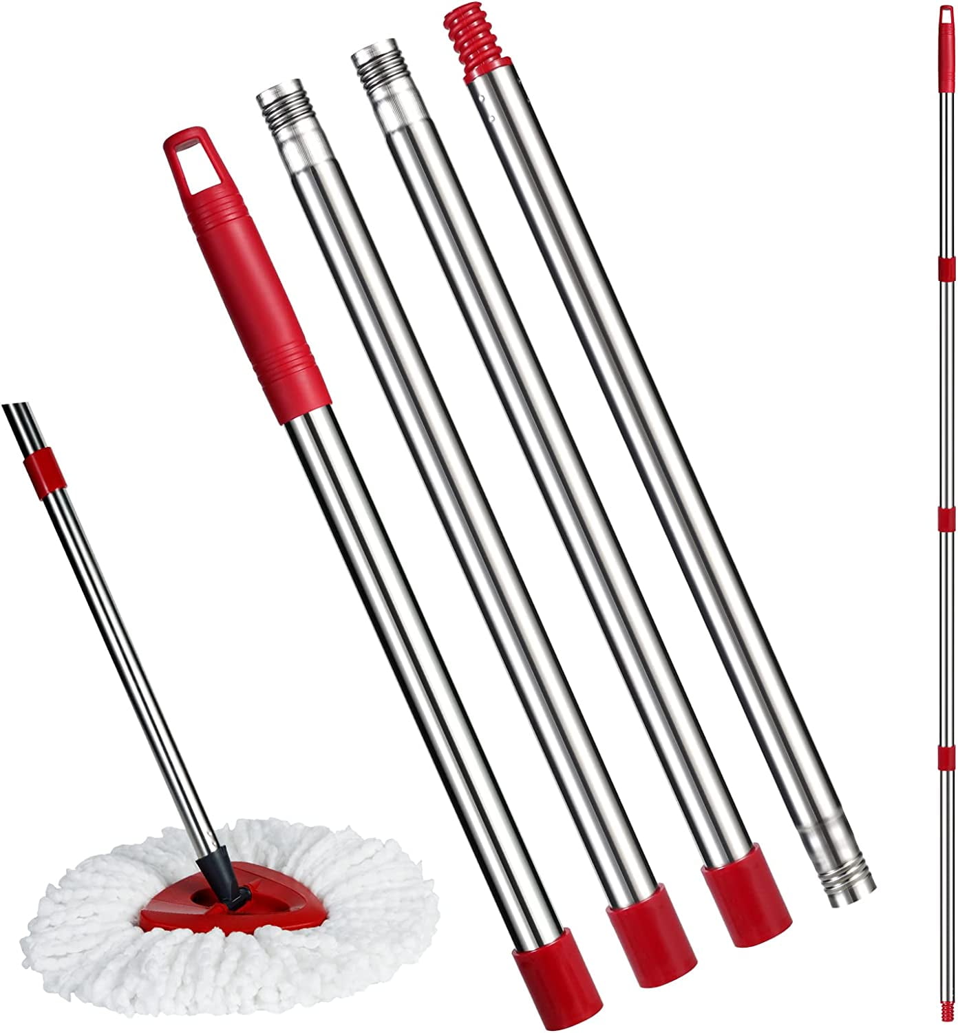 Spin Mop Replacement Handle for O Cedar 4Section 32" to 58" Mop Handle Replacement Stick