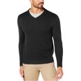thumbnail image 1 of Club Room Chandail Texturé pour Hommes, Noir, Très Grand, 1 of 1