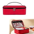 thumbnail image 2 of Insulated Casserole Carrier, 9.84X6.29X3.14" Leakproof Lunch Bag, Portable Thermal Cooler Tote, Reusable Food Storage Pouch, Waterproof Lunch Carrier, Double Zipper Food Tote for Work Picnic, 2 of 7