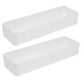 thumbnail image 5 of WORGEOUS 2pcs Kitchen Drawer Organizer White PP Drop-resistant Kitchen Organization, 5 of 8