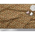 thumbnail image 2 of Soimoi Rayon Fabric Bird,Carrot & Potato Vegetable Printed Fabric 1 Yard 56 Inch Wide, 2 of 3