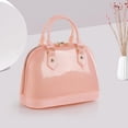 thumbnail image 3 of Bolso bandolera de gelatina, bolso de mano de color caramelo con asa superior para mujer, 3 of 5