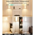 thumbnail image 3 of LED Floor Lamp for Living Room, Dimmable Standing Lamps with Foot Switch,Remote Custom Color Temperature Black Pole Lamp with Lampshade,12W Led Bulb Tall Lamps for Bedroom Office Kid Room, 3 of 14