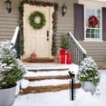 thumbnail image 1 of Medidor de nieve metálico | Estaca de jardín exterior de 87 cm para nieve | Decoración navideña e invernal con escala precisa, 1 of 6