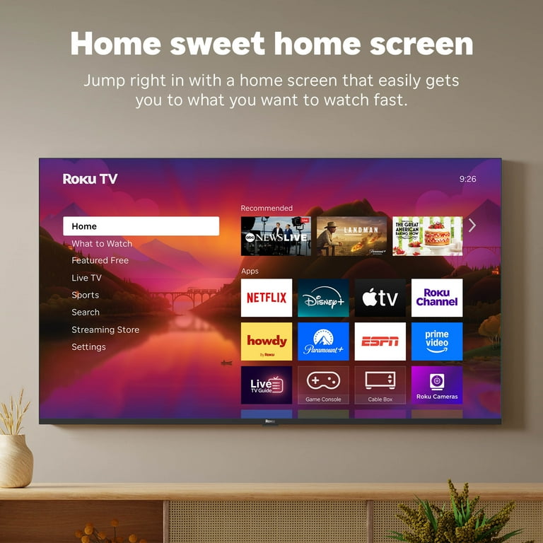 Roku Smart TV 2025, 55-Inch Plus Series, 4K QLED Mini-LED TV