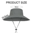 thumbnail image 2 of Sombrero de pescador con protección solar de verano de 60 cm de circunferencia, para hombre, para exteriores, impermeable y transpirable, 2 of 5