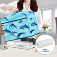 thumbnail image 6 of HELLHERO Dolphin Pattern Sewing Machine Dust Cover with Tote Handle Easy Clean Stylish Protective Cover, 6 of 8