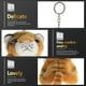 thumbnail image 4 of 2 piezas adorables colgantes de peluche colgantes de bolsas de tigre muñecas colgantes colgantes, 4 of 4