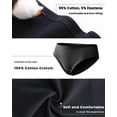 thumbnail image 3 of Finetoo 10 Pack Cotton Underwear for Women Hipster Panties Cheeky Soft Ladies Bikini Underwear M, 3 of 6