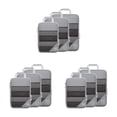 thumbnail image 1 of relayinert 1/2/3/5 3pack/lot Waterproof And Durable Storage Cubes - Enjoy On Trips No Loose Thread Grey 3PCS, 1 of 6
