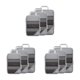 thumbnail image 5 of Advancent 3 piezas Viajan con estilo y sin esfuerzo con estos cubos de embalaje hechos de nailon Maleta comprimida gris Type1 NO1, 5 of 6