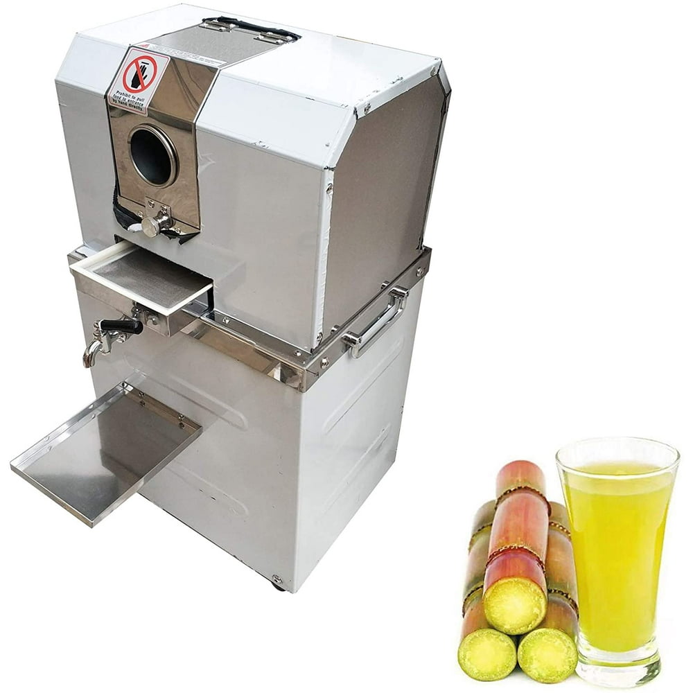 TECHTONGDA Electric Sugar Cane Press Juicer 304 Stainless Steel Grind