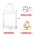 thumbnail image 3 of 20 Pack Clear Plastic Gift Bags with Handles, Party Favor Bags with Ribbons and Tags, Reusable Goodie Tote Bags for Mother’s Day, Weddings, Bridal Showers and Celebrations, 3 of 7