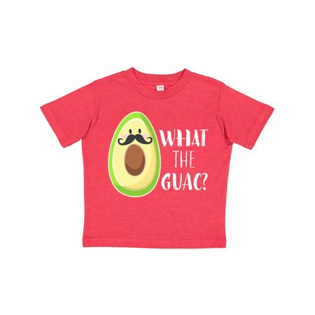 

Inktastic What the Guac Avocado with Mustache Gift Toddler Boy or Toddler Girl T-Shirt