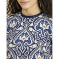 thumbnail image 5 of MoomayaWomens PrintedLoose-Fit Top,ElbowSleeves Round Neck Lounge Wear Top, 5 of 8