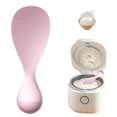 thumbnail image 1 of Clearance Items,npkgvia Cooking Utensils,Kitchen Gadgets,New Creative Tumbler Anti Stick Rice Spoon Silicone Standing Rice Spatula Heat Plastic Rice Cooker Rice Shovel For Kitch,Cookware,Pink, 1 of 5