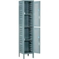 Powder Coting Locker Global Industrial 2-Tier 2 Door Ventilated Locker,15