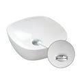 thumbnail image 3 of Decoraport White Round Ceramic Above Counter Basin Table Top Basin Bathroom Sink(1264), 3 of 3