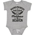thumbnail image 3 of Inktastic Handpicked for Earth by My Meemaw in Heaven with Angel Wings Boys or Girls Baby Bodysuit, 3 of 5